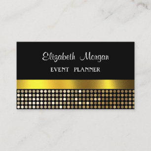 Elegant Luxury Stylish,Faux Gold,Glittery Business Card
