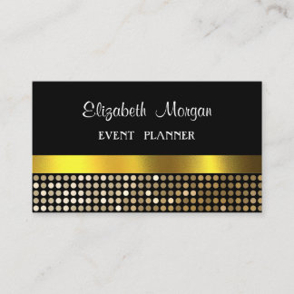 Elegant Luxury Stylish,Faux Gold,Glittery  Business Card