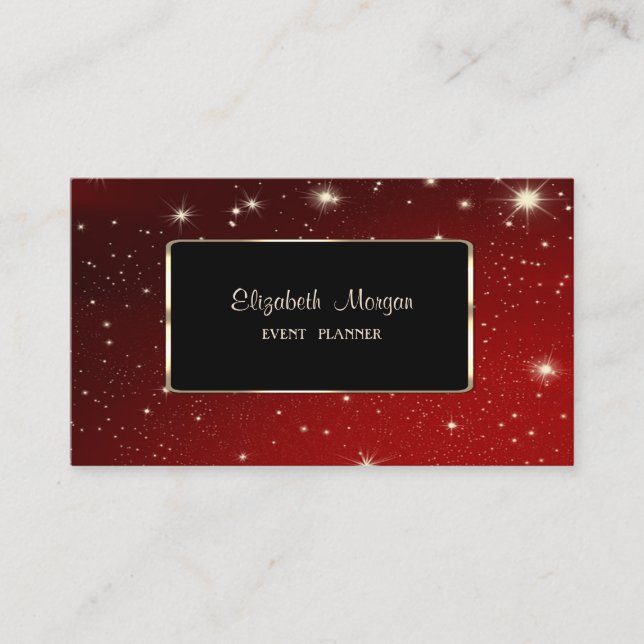 Elegant Luxury Stylish,Modern,Black Frame Business Card (Front)
