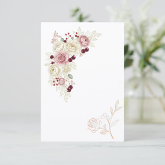 Elegant luxury thank you card