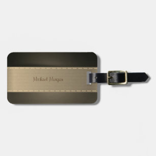 Elegant Luxury ,Vintage ,Striped Luggage Tag