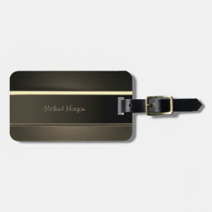 Elegant Luxury ,Vintage ,Striped Luggage Tag