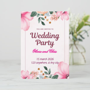 Elegant Luxury Wedding Invitation Card