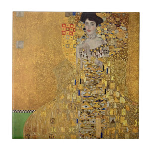 Elegant Luxury with Gustav Klimt's Portrait Tile