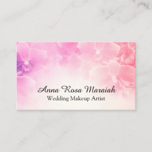 *~* Elegant Macro Photo Pink Blush Floral Business Card