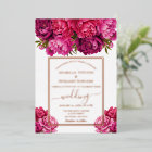 Elegant Magenta Peony Floral Wedding