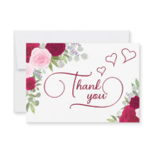 Elegant Magenta & Pink Boho Roses Bridal Shower
