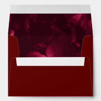 elegant magenta pink floral wedding envelope