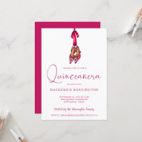 Elegant Magenta Sparkle High Heels Quinceañera
