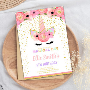 Elegant & Magical Birthday Party Card