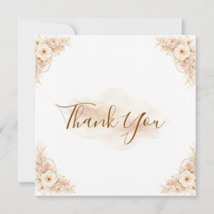 Elegant Magical Whimsical Wedding Thank You Card 