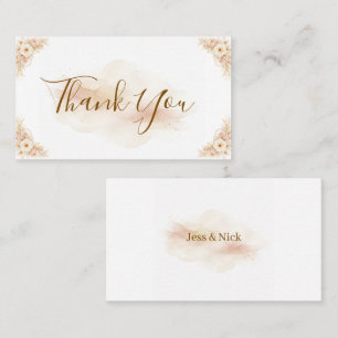 Elegant Magical Whimsical Wedding Thank You Card