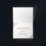 Elegant Magical Whimsical Wedding Thank You Card<br><div class="desc">Thank your guests with this elegant floral-themed folded thank you card. Featuring delicate,  refined blooms that create a soft and timeless backdrop for your message,  it’s accented with subtle floral details on both the front and inside. Finished with modern handwritten-style calligraphy for a clean,  sophisticated touch.</div>