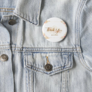 Elegant Magical Whimsical Wedding Thank You Pin
