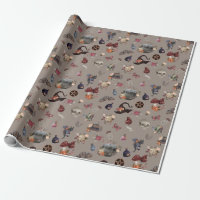 Elegant Magickal Witch Wrapping Paper