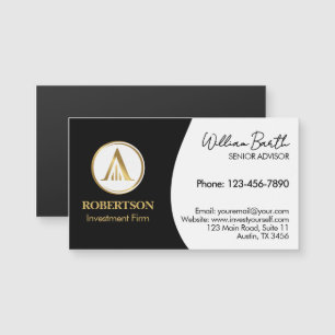 Elegant Magnetic Business Card with Logo