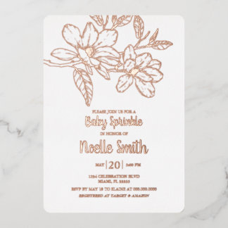 Elegant Magnolia Flowers, Baby Sprinkle
