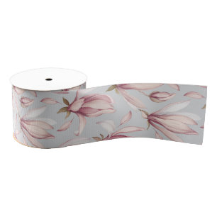 Elegant Magnolia  Grosgrain Ribbon