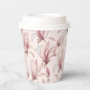 Elegant Magnolia Paper Cups
