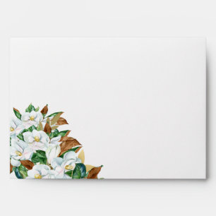 Elegant Magnolia Wedding Envelope