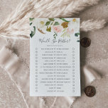 Elegant Magnolia Would She Rather Game Flyer<br><div class="desc">This elegant magnolia would she rather game is perfect for a modern classy wedding shower. The soft floral design features watercolor blush pink peonies, stunning white magnolia flowers and cotton with gold and green leaves in a luxurious arrangement. Personalize the back of the card with the name of the bride...</div>