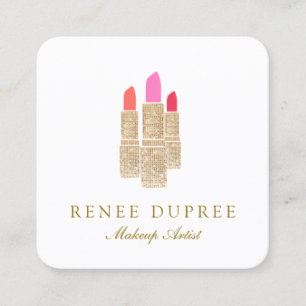 Elegant Makeup Artist Beauty  Business Card