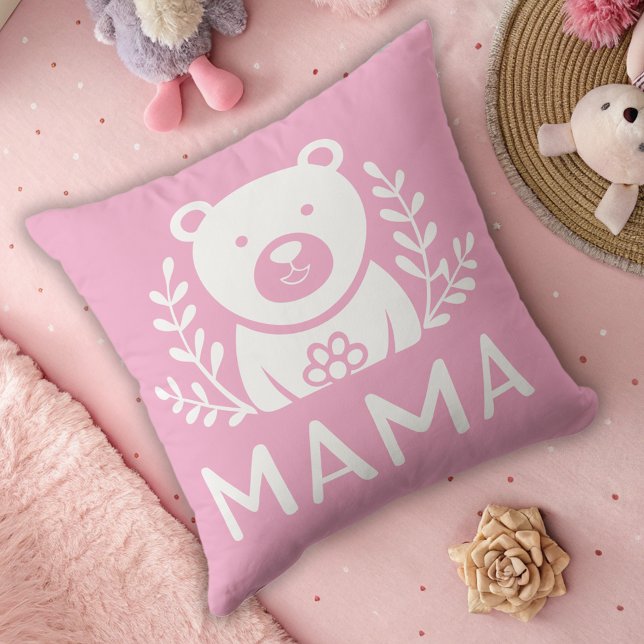 elegant mama bear personalised  cushion (Creator Uploaded)