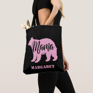 elegant mama bear personalised tote bag