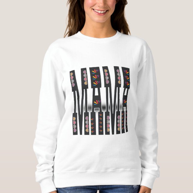 Elegant “MAMA” Sweatshirt – Minimalist Design with (Front)