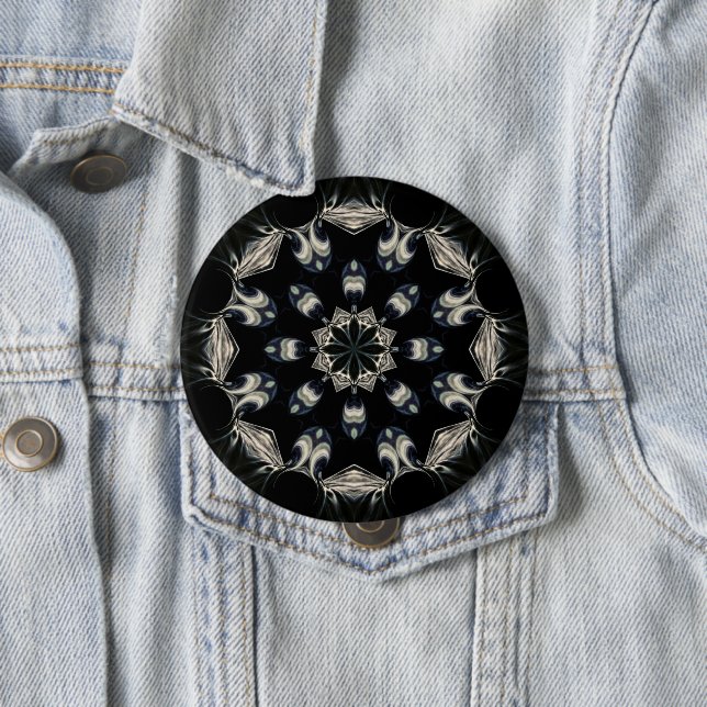 Elegant Mandala 10 Cm Round Badge (In Situ)