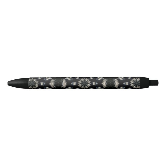 Elegant Mandala Black Ink Pen (Front)