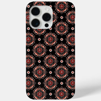 Elegant Mandala Boho Floral Pattern iPhone 15 Pro Max Case