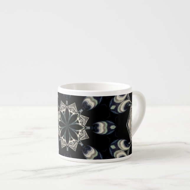 Elegant Mandala Espresso Cup (Front Right)