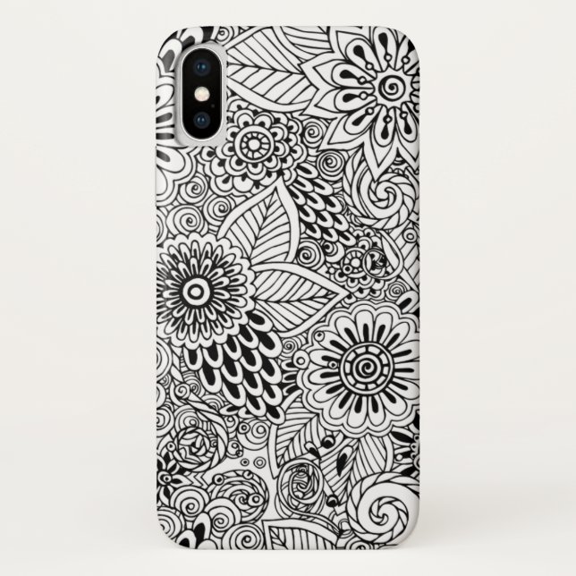 elegant mandala floral pattern Case-Mate iPhone case (Back)