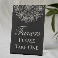 Elegant Mandala Indian Boho Black Wedding Favours