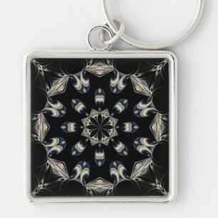 Elegant Mandala Key Ring
