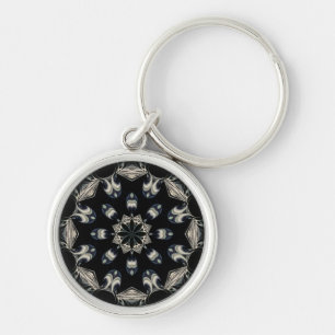 Elegant Mandala Key Ring