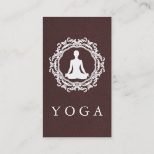 Elegant Mandala Logo Yoga Healing Health Business Card