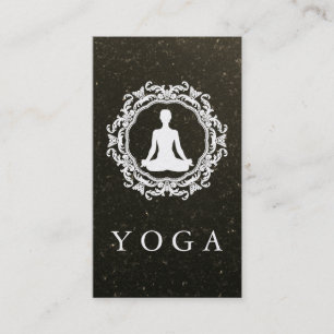 Elegant Mandala Logo Yoga Healing Health Business Card