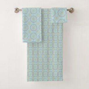 Elegant Mandala Pattern Bath Towel Set