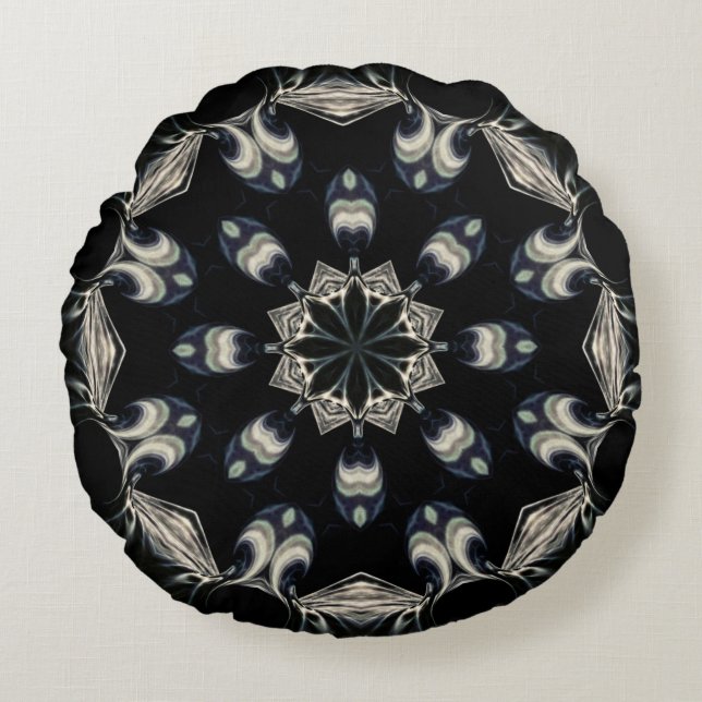 Elegant Mandala Round Cushion (Front)