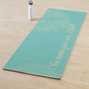 Elegant Mandala -You Create Your Own Calm Yoga Yoga Mat