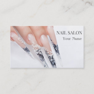 Elegant manicure nail salon Business card