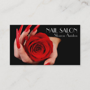 Elegant manicure nail salon Business card