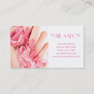 Elegant manicure nail salon Business card