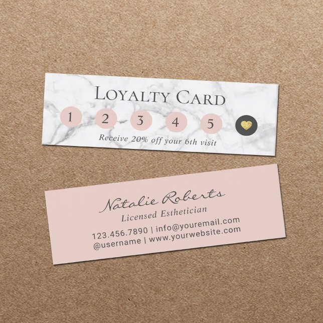 Elegant Marble 6 Punch Customer Loyalty (Creator Uploaded)