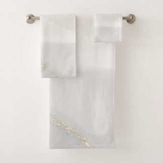 Elegant Marble Bath Towel Set