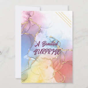 Elegant Marble Birthday Invitation