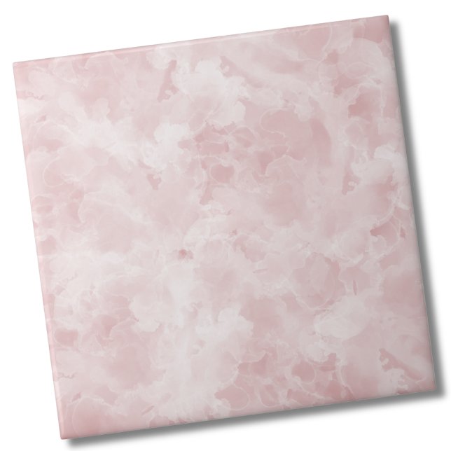 Elegant Marble Blush Pink Tile (Elegant Marble Blush Pink Ceramic Tile)