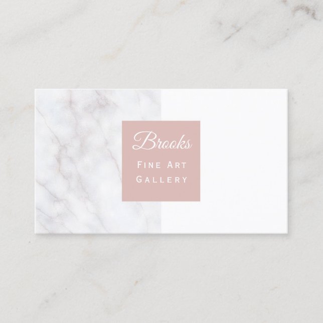 Elegant Marble Business Card (Front)